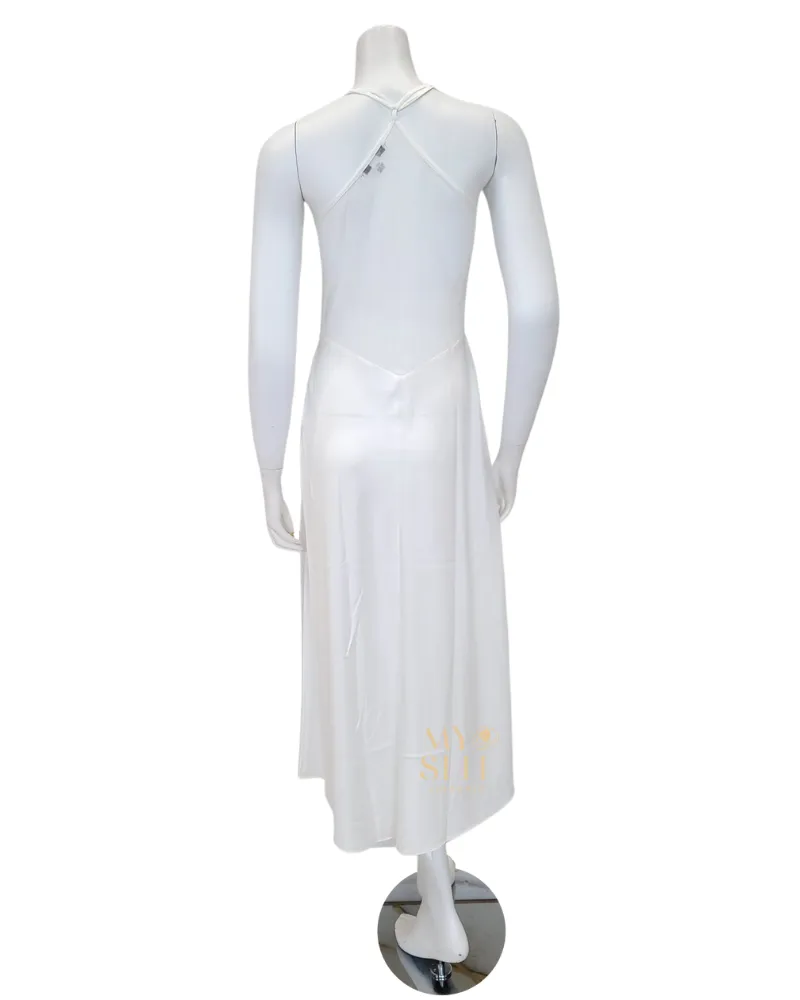 573 574 Ivory Rosey Chiffon Gown & Robe Set