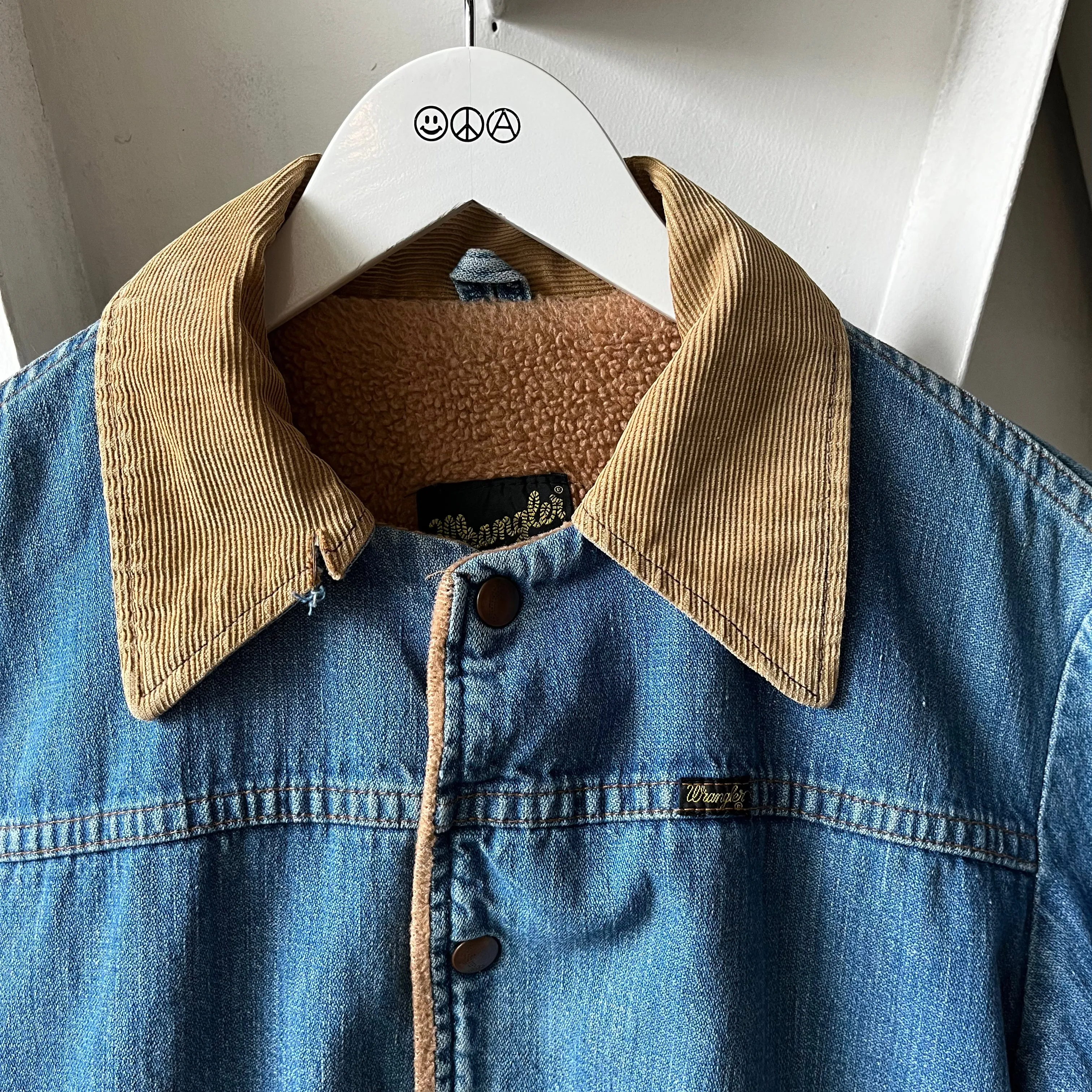 80’s Wrangler Lightwash Trucker Jacket - Small
