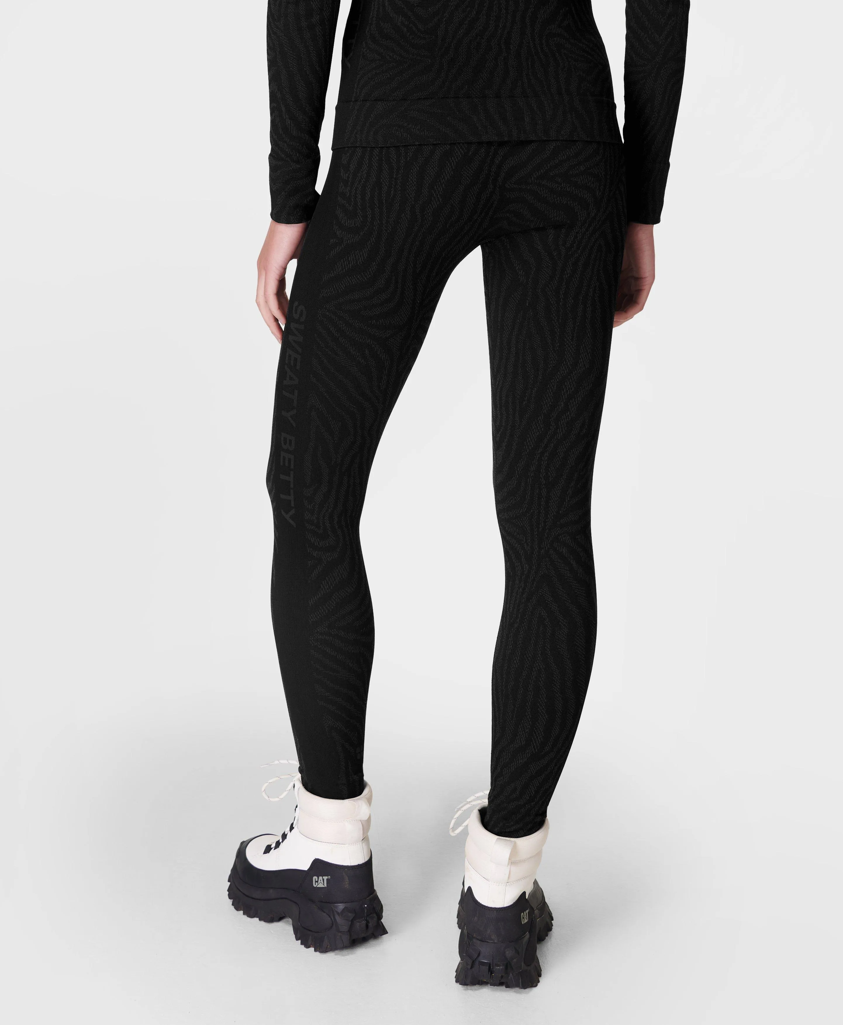 Animal Base Layer Legging Sb9844 Black-Zebra-Lines-Ja