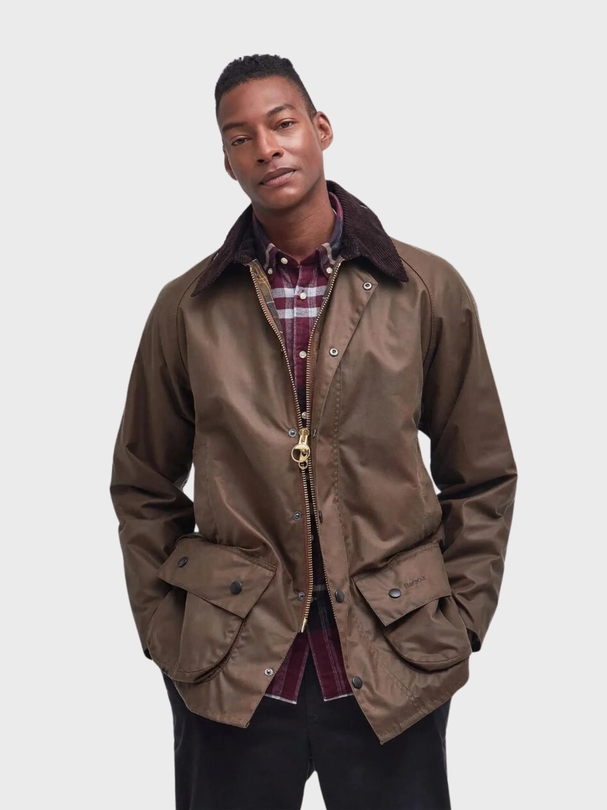 Barbour Beaufort Waxed Jacket - Bark