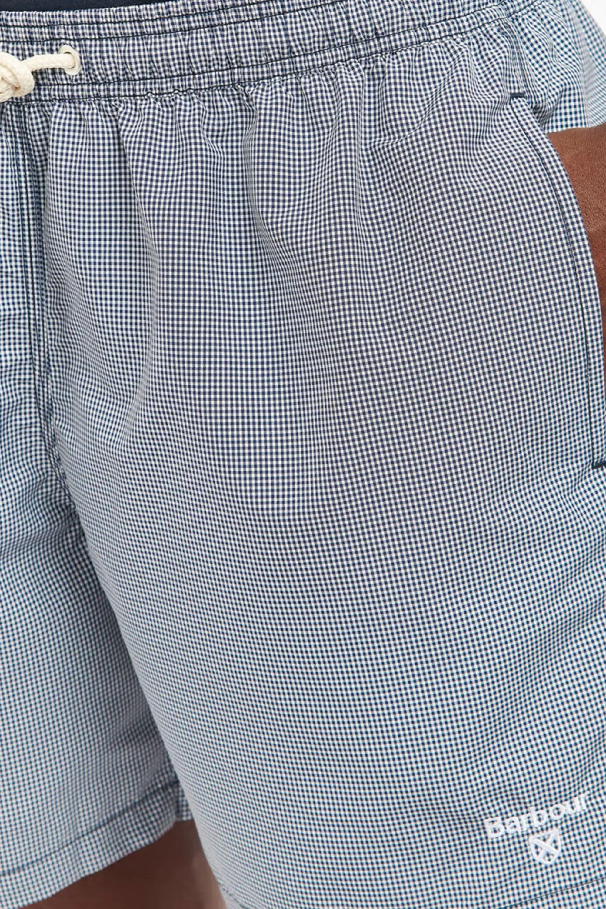 Barbour Gingham Swim Shorts Navy