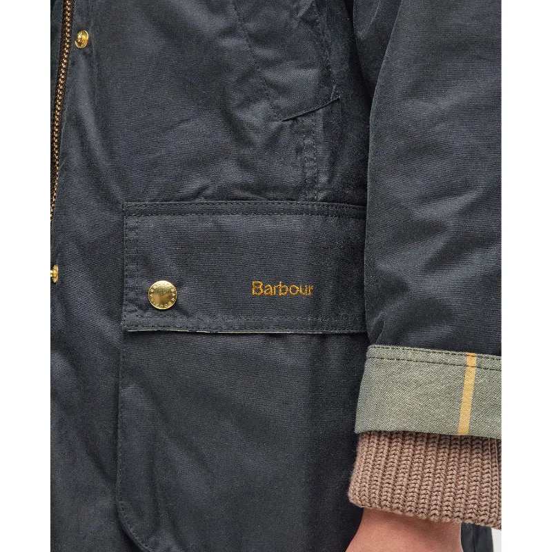 Barbour Long Beadnell Ladies Wax Jacket - Sage/Ancient