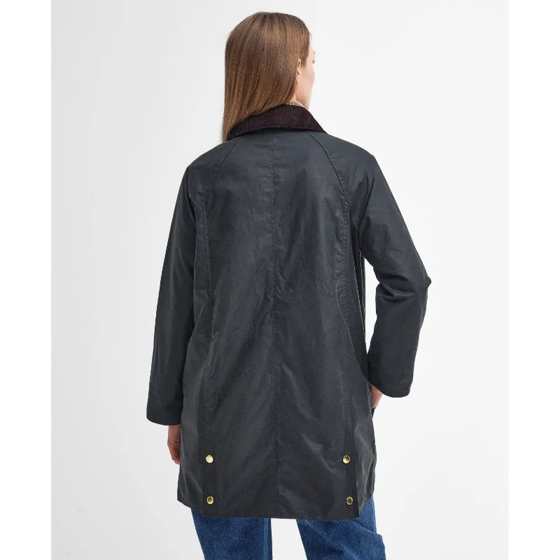 Barbour Long Beadnell Ladies Wax Jacket - Sage/Ancient