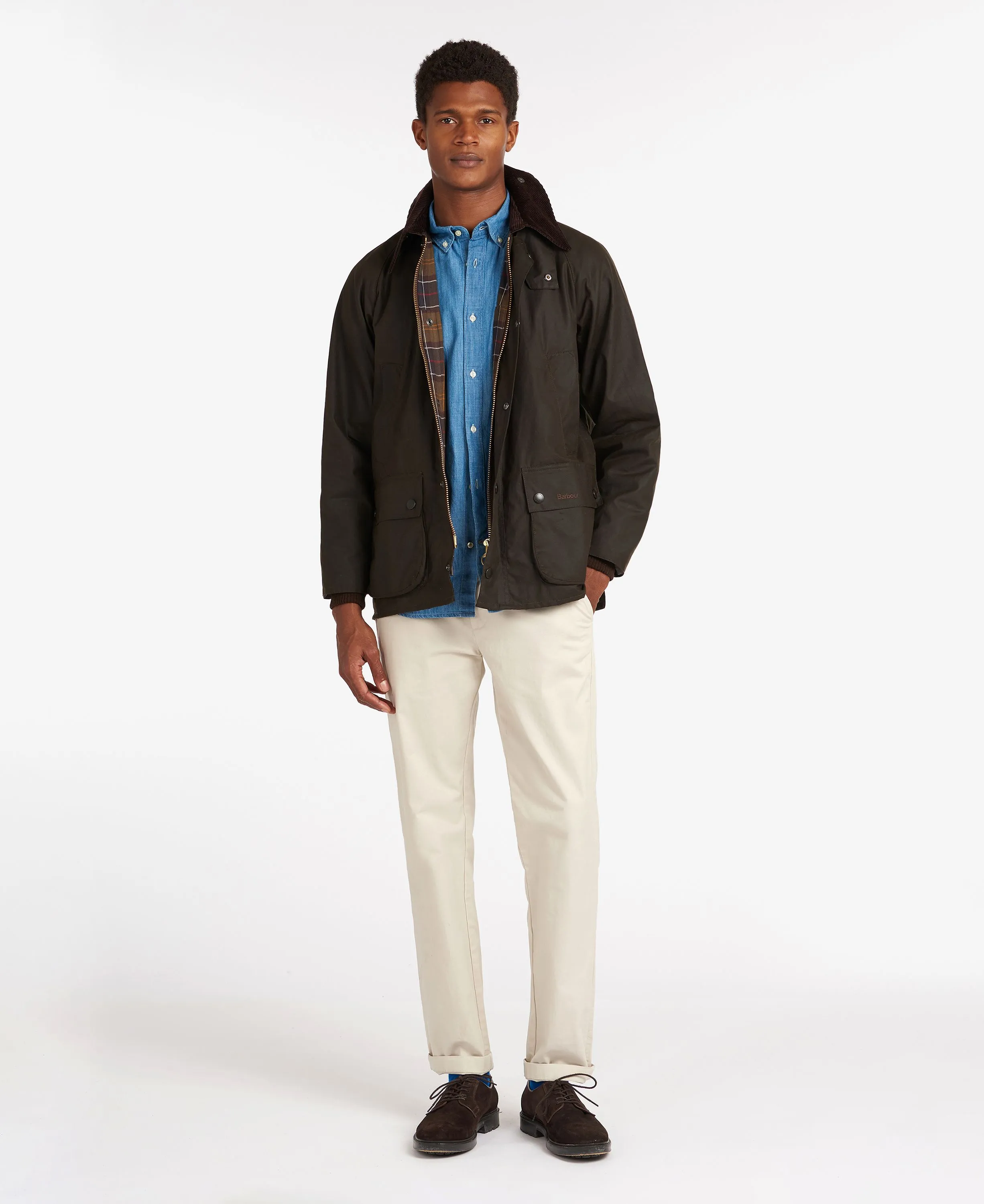 Barbour Men's Classic Bedale® Waxed Jacket Olive MWX0010 OL99
