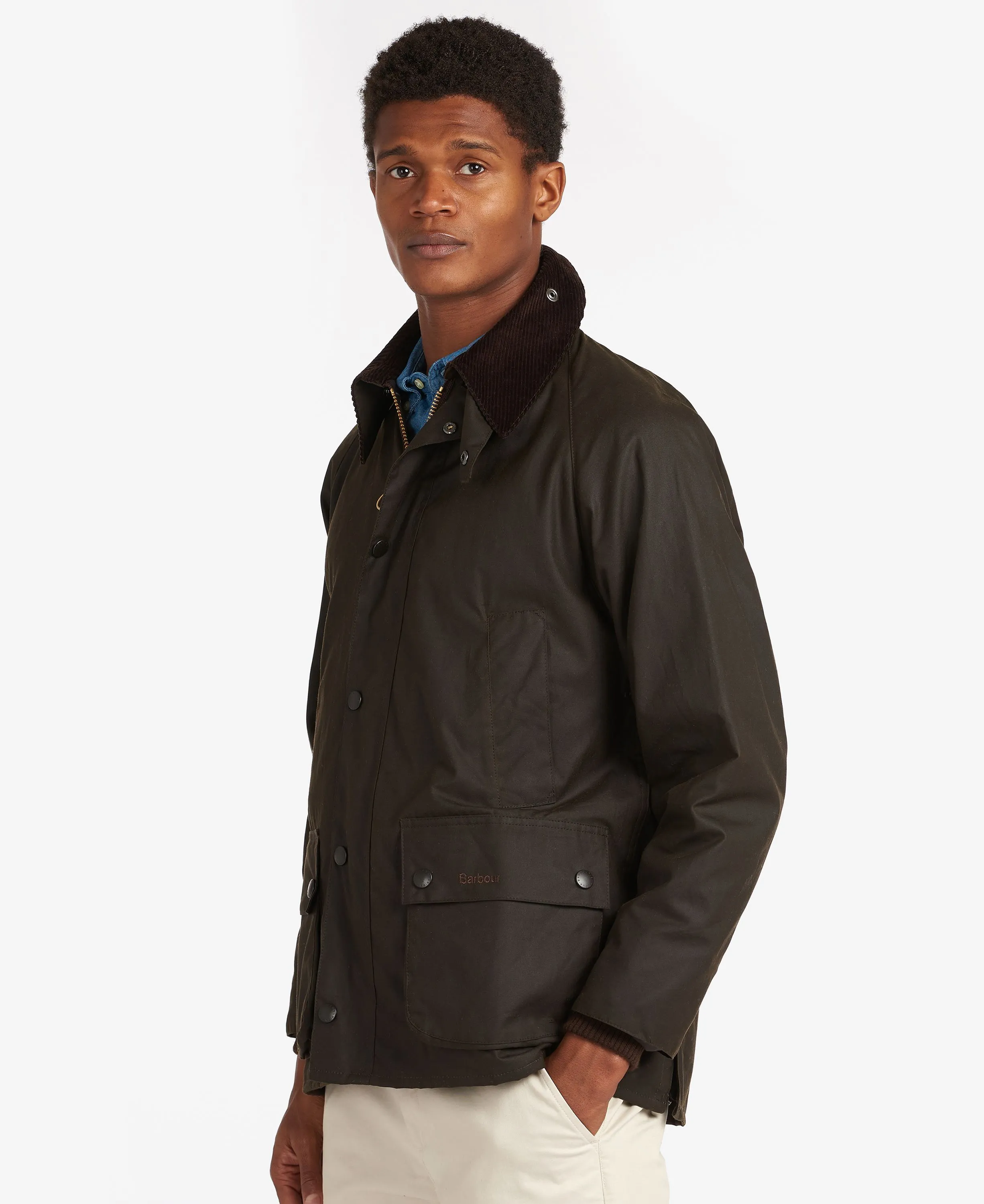 Barbour Men's Classic Bedale® Waxed Jacket Olive MWX0010 OL99