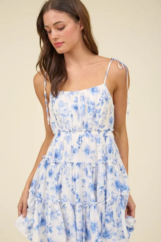 Blue Floral Dress