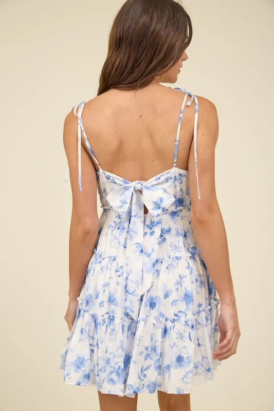 Blue Floral Dress
