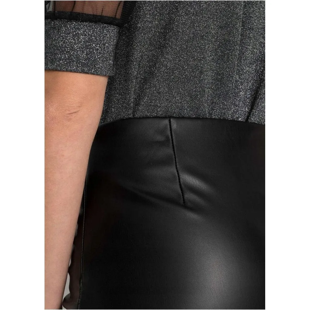 Bodyflirt Black Pleather Skirt