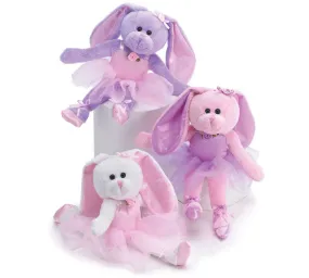 Box of 11 -10" Plush Ballerina Bunnies