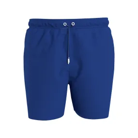 Calvin Klein Logo Tape Medium Drawstring Swim Shorts Dark Blue