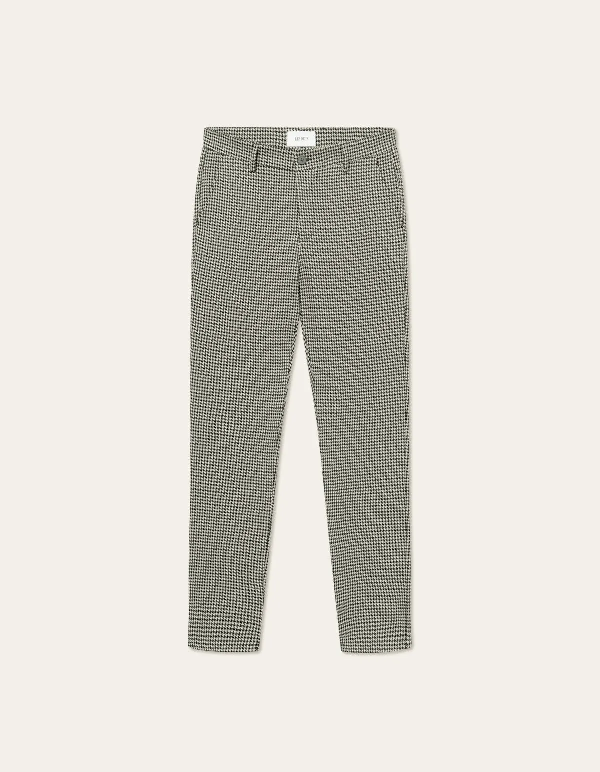 Como Reg Houndstooth Suit Pant in Light Desert Sand/Black