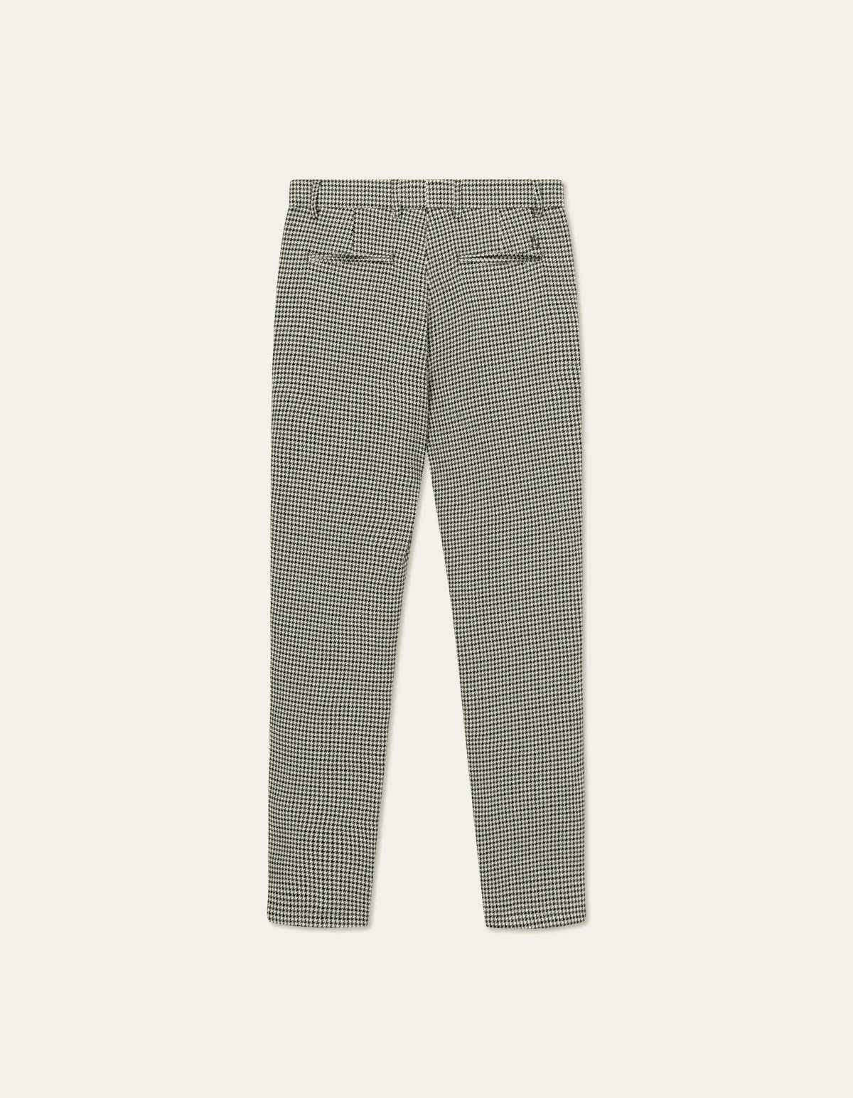 Como Reg Houndstooth Suit Pant in Light Desert Sand/Black