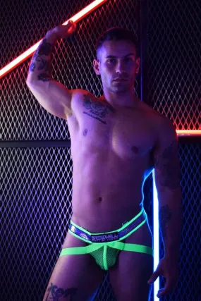 CROSSOVER REFLECTOR JOCK - NEON GREEN
