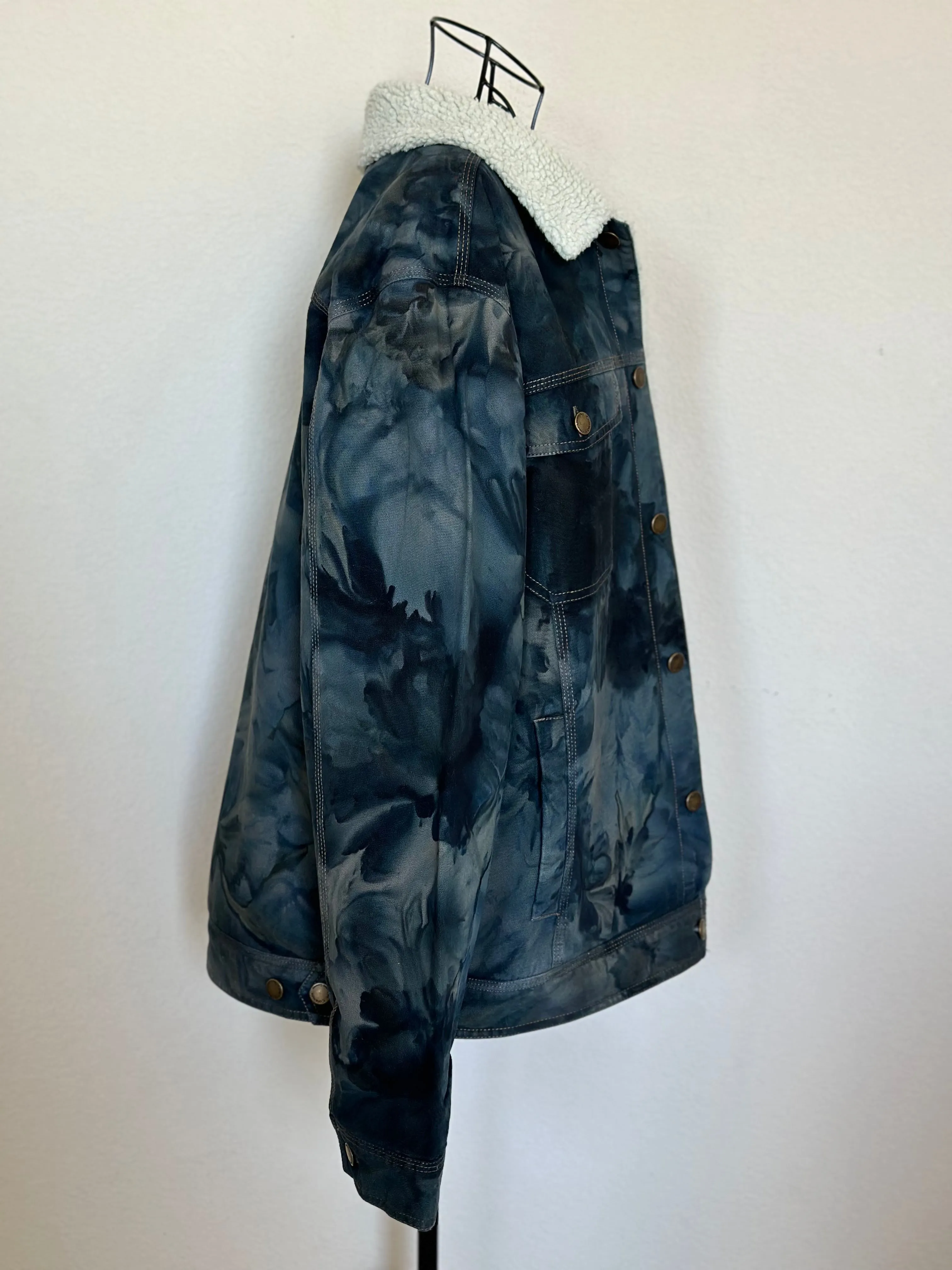 Custom Coleman Sherpa Lined Jacket in ‘Raven’ for Melissa