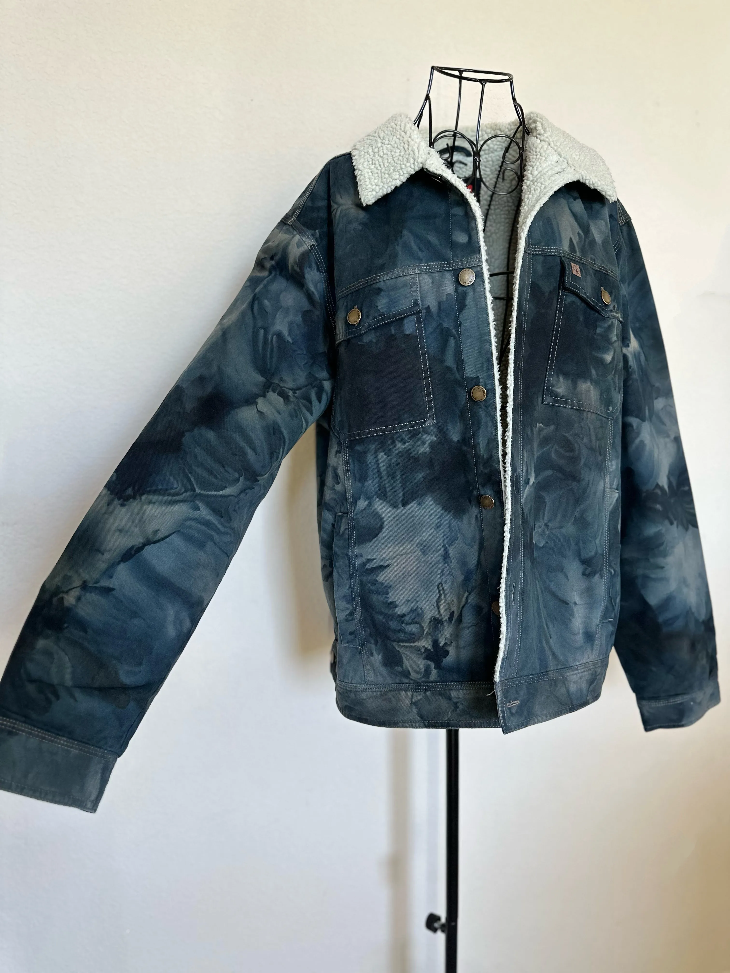 Custom Coleman Sherpa Lined Jacket in ‘Raven’ for Melissa