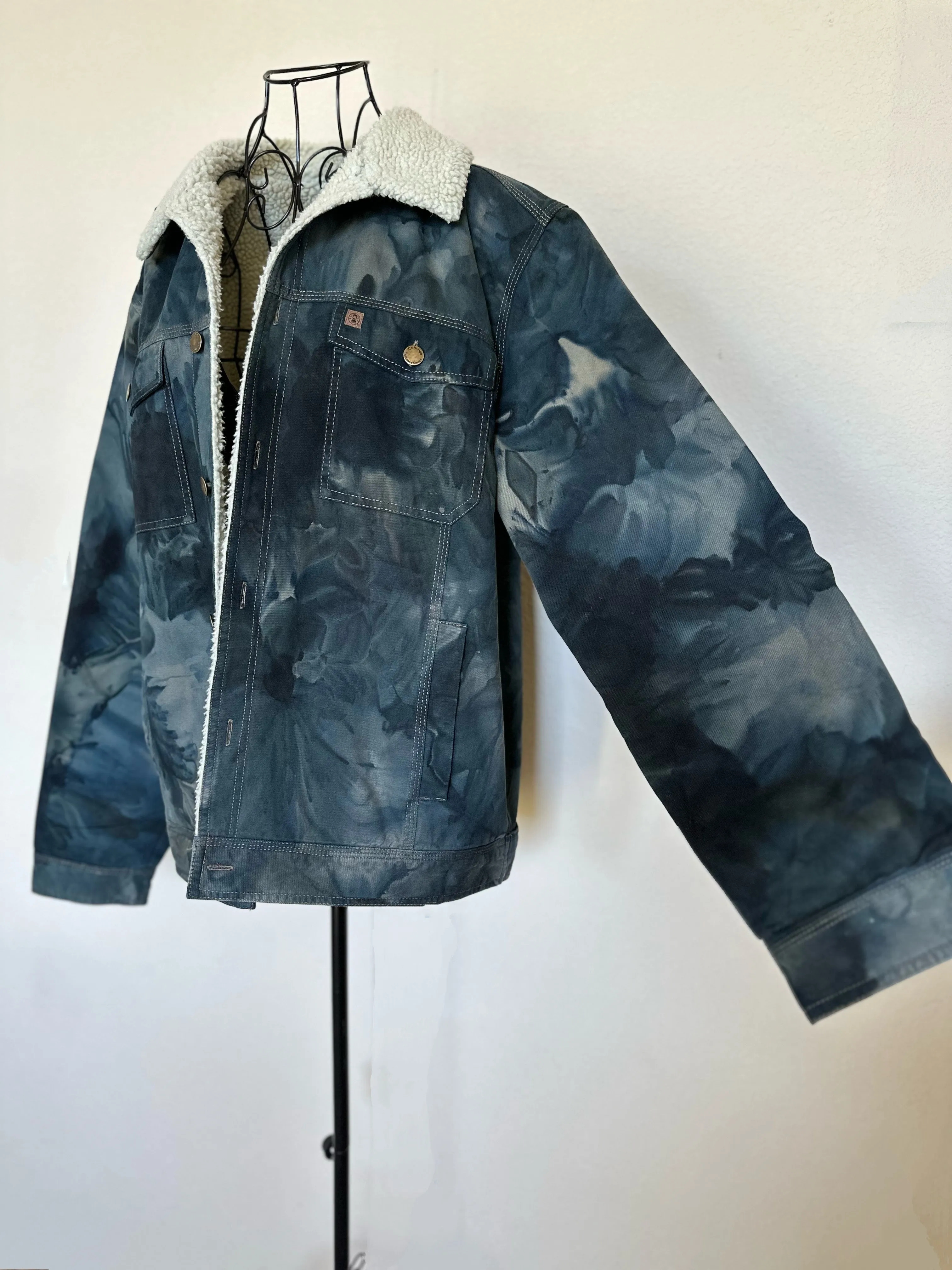 Custom Coleman Sherpa Lined Jacket in ‘Raven’ for Melissa