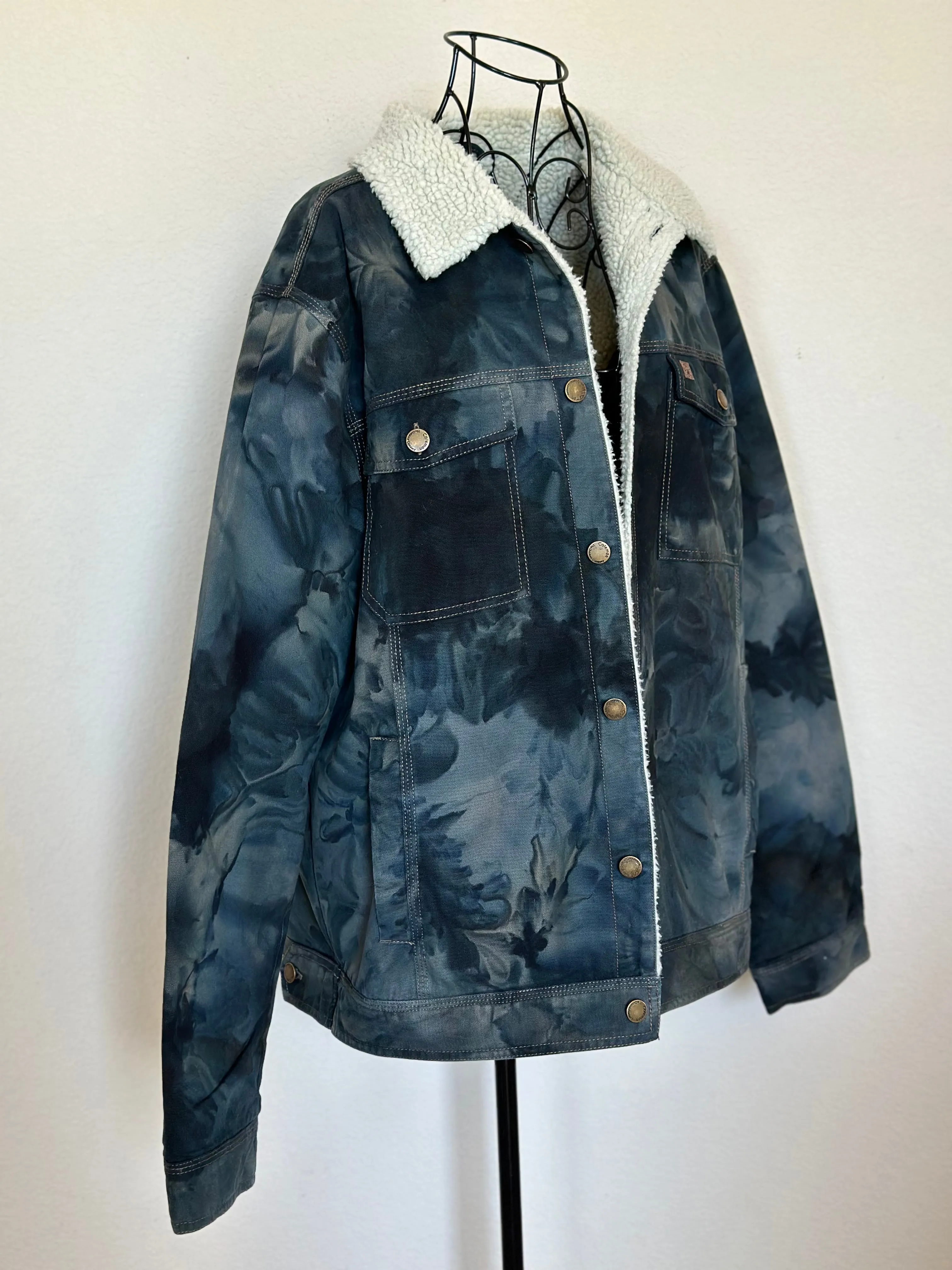 Custom Coleman Sherpa Lined Jacket in ‘Raven’ for Melissa