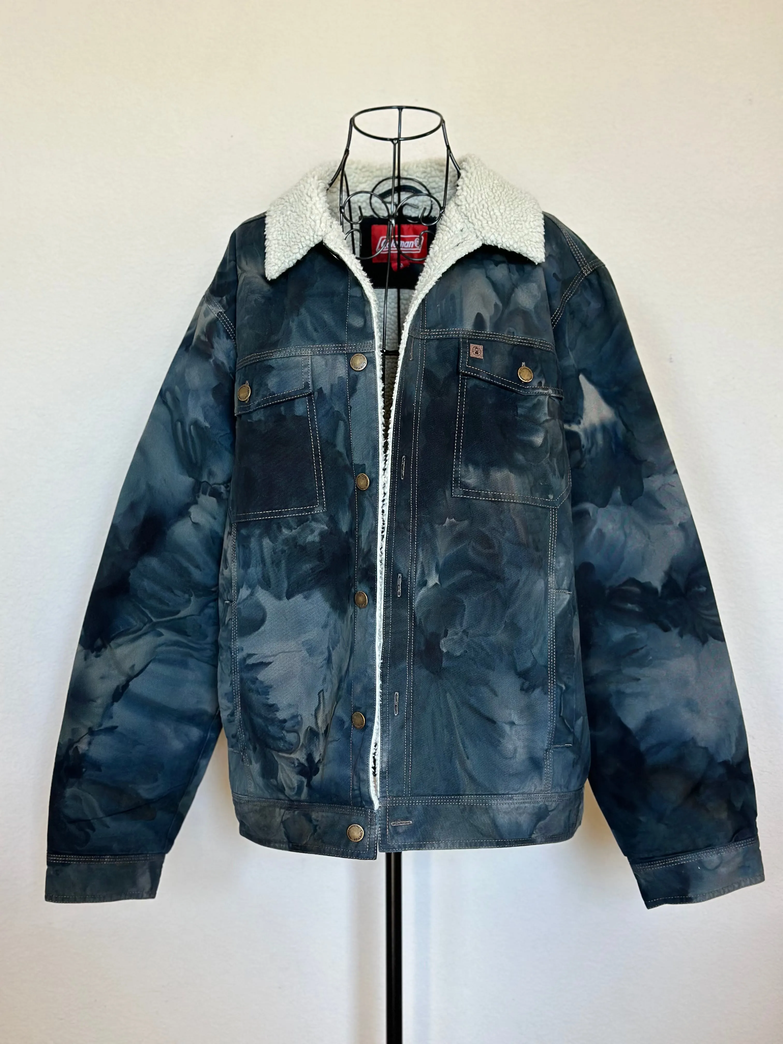 Custom Coleman Sherpa Lined Jacket in ‘Raven’ for Melissa
