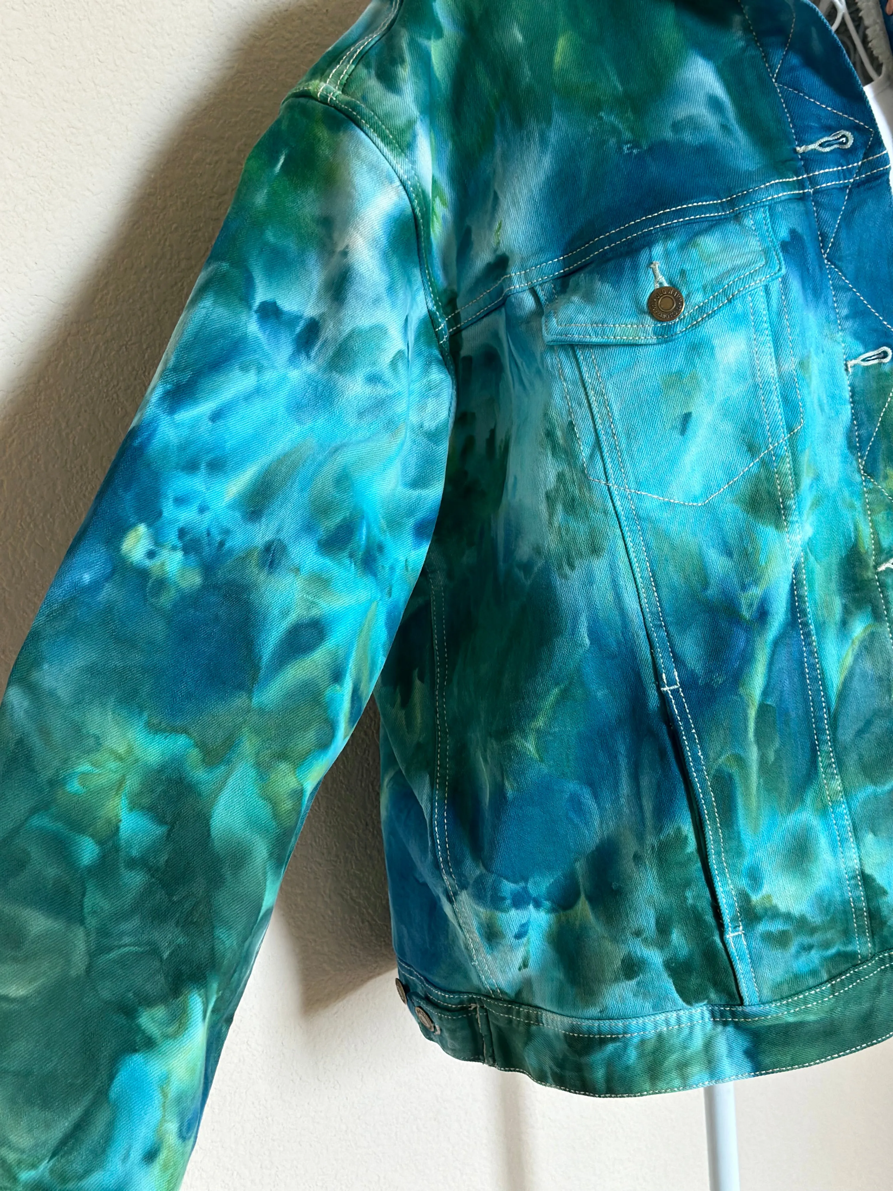 Custom Ice Dyed Sherpa Lined Jacket for Dakota