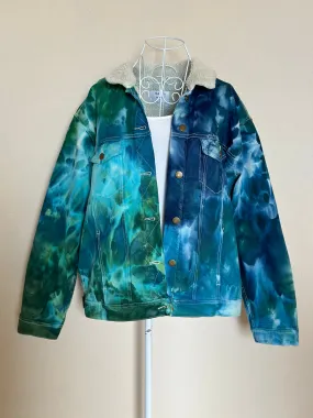 Custom Ice Dyed Sherpa Lined Jacket for Dakota