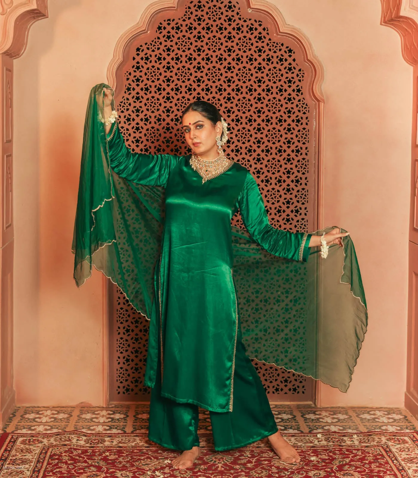 Dark Green 3-piece Co-ord Set