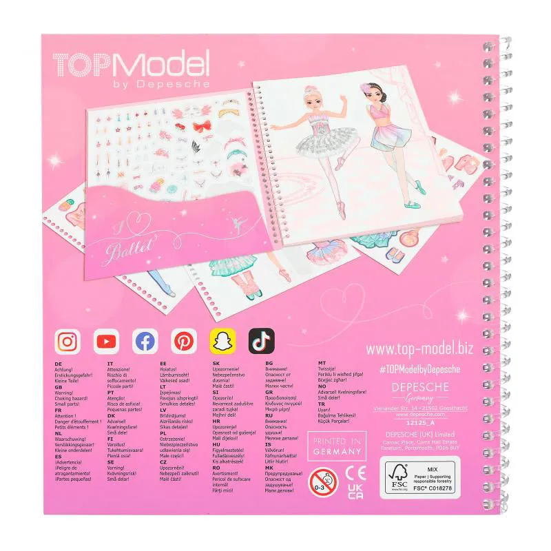 Depesche Topmodel Dress Me Up Stickerbook Ballet