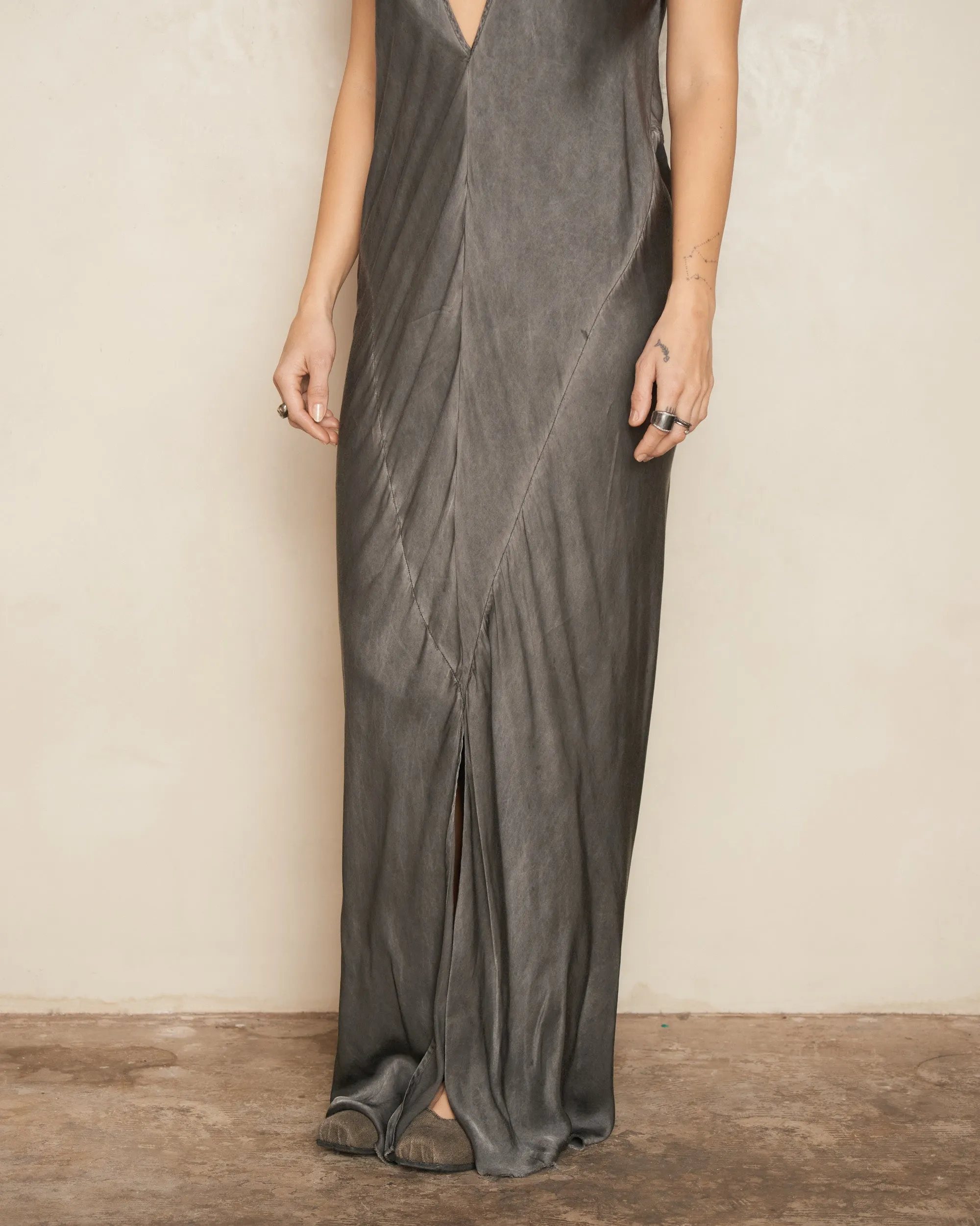 Distressed Grey Cannes Dress