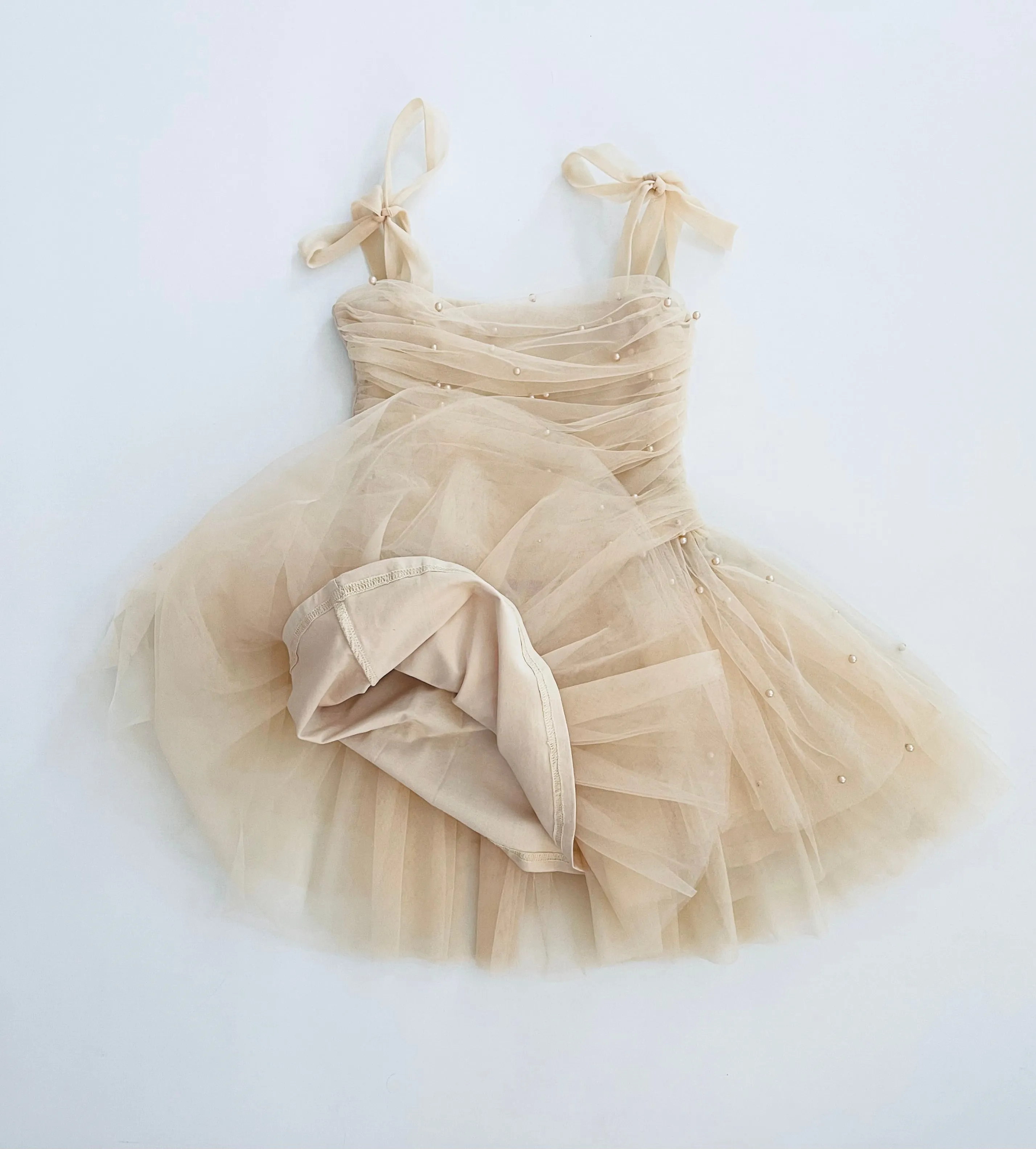 DOLLY® PEARL TULLE BALLERINA DRESS cream  ⚪