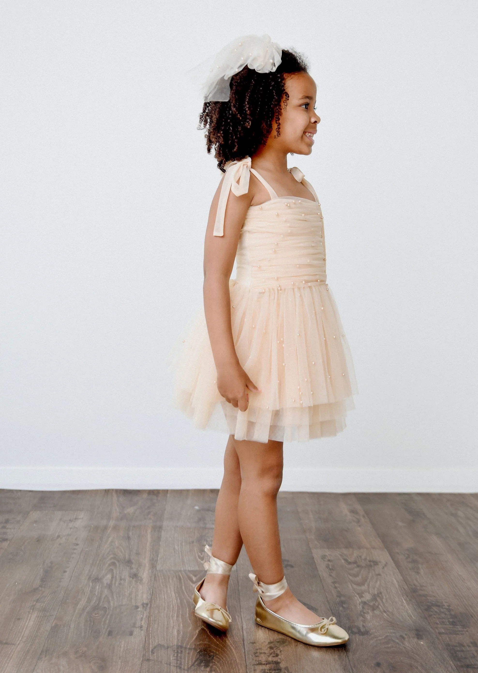 DOLLY® PEARL TULLE BALLERINA DRESS cream  ⚪