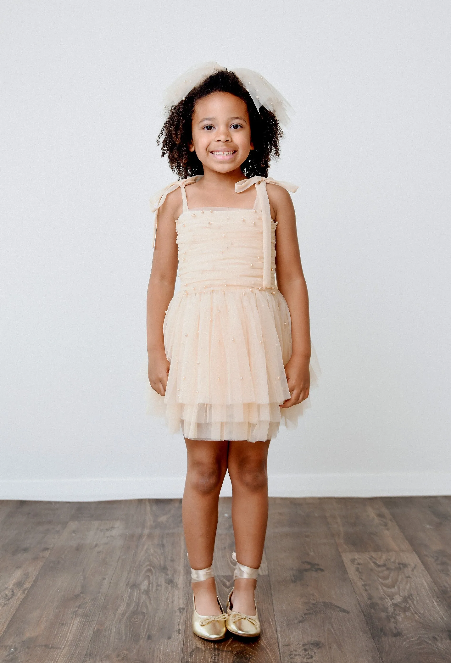 DOLLY® PEARL TULLE BALLERINA DRESS cream  ⚪