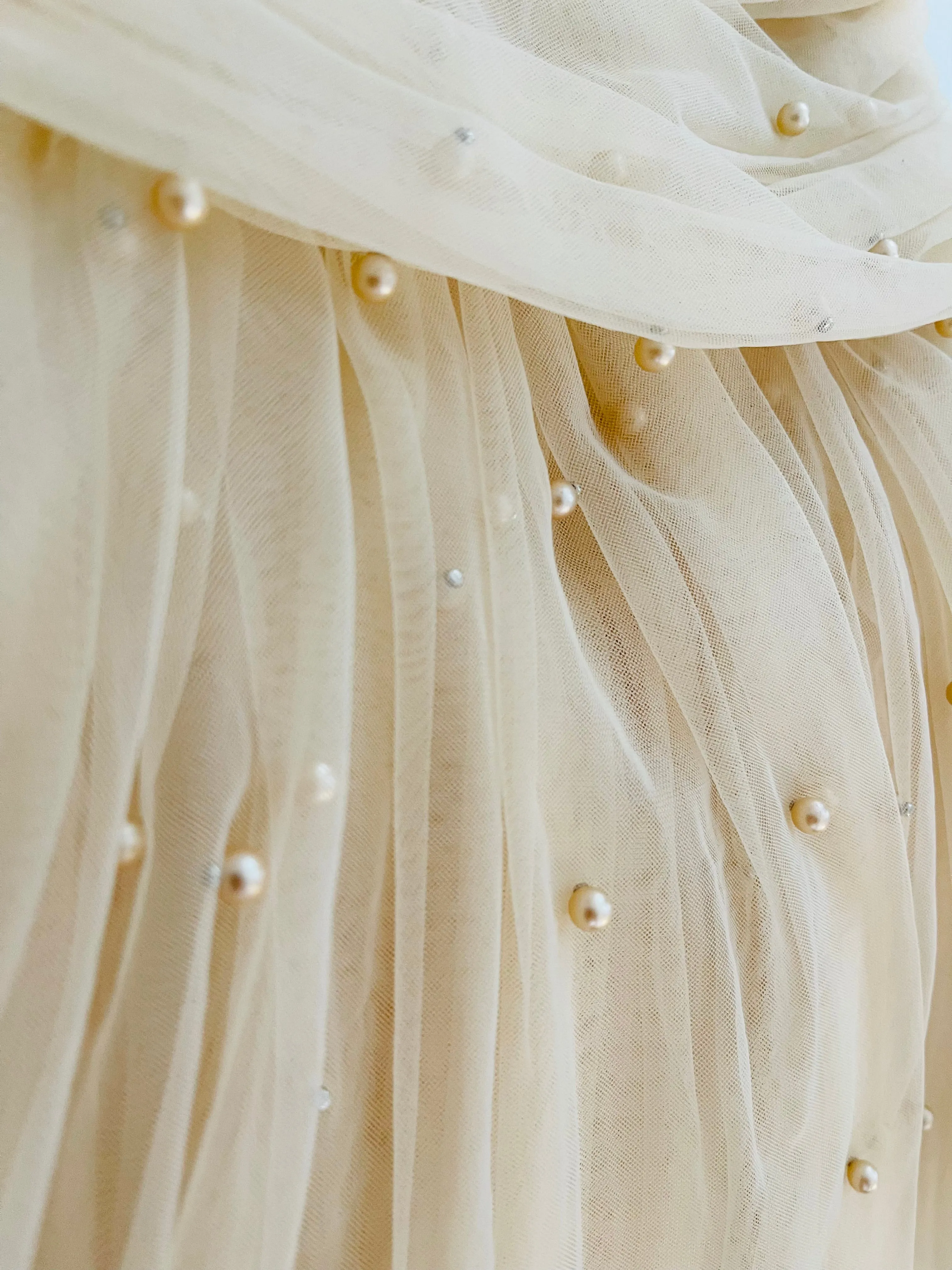 DOLLY® PEARL TULLE BALLERINA DRESS cream  ⚪