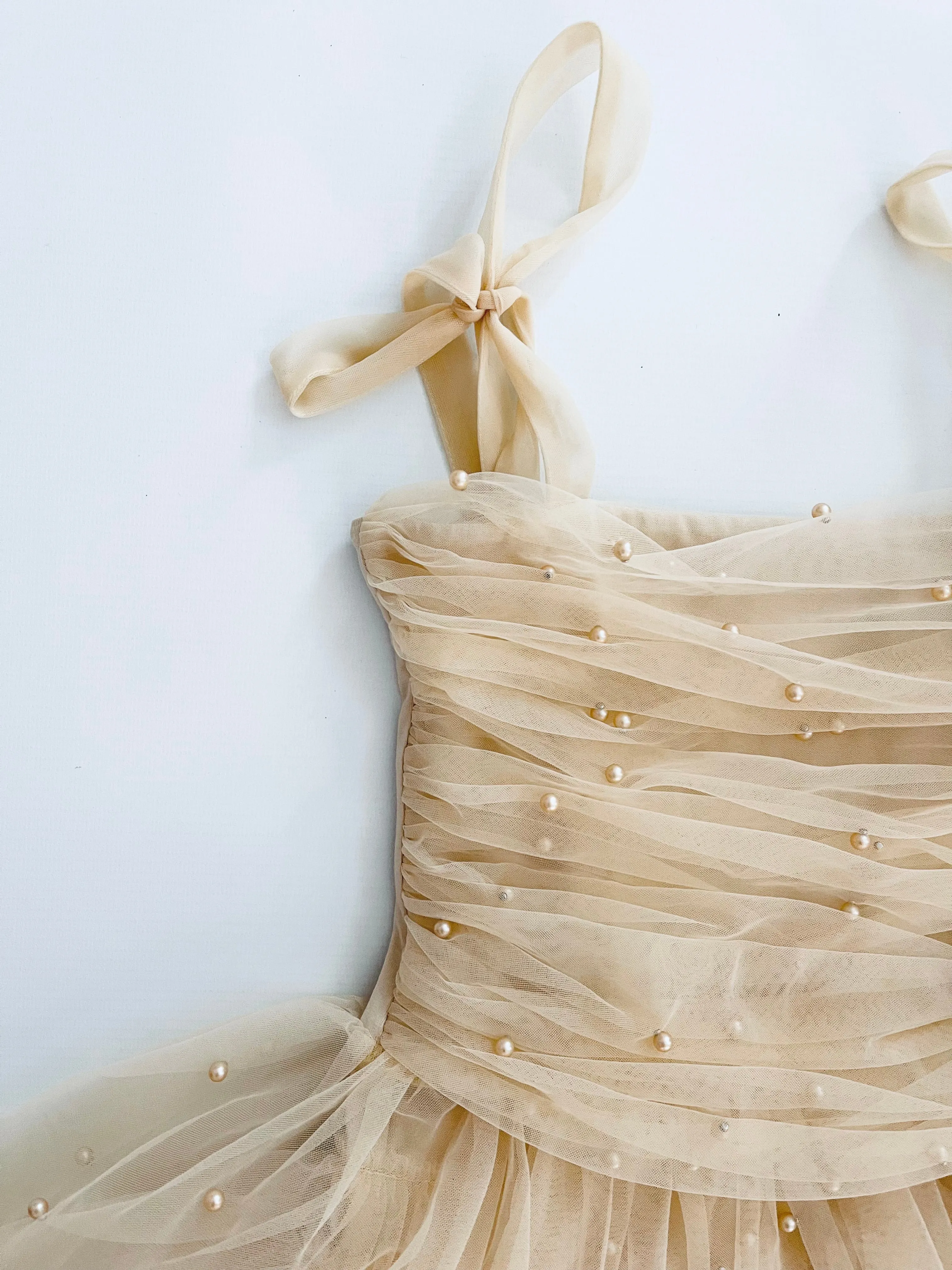 DOLLY® PEARL TULLE BALLERINA DRESS cream  ⚪