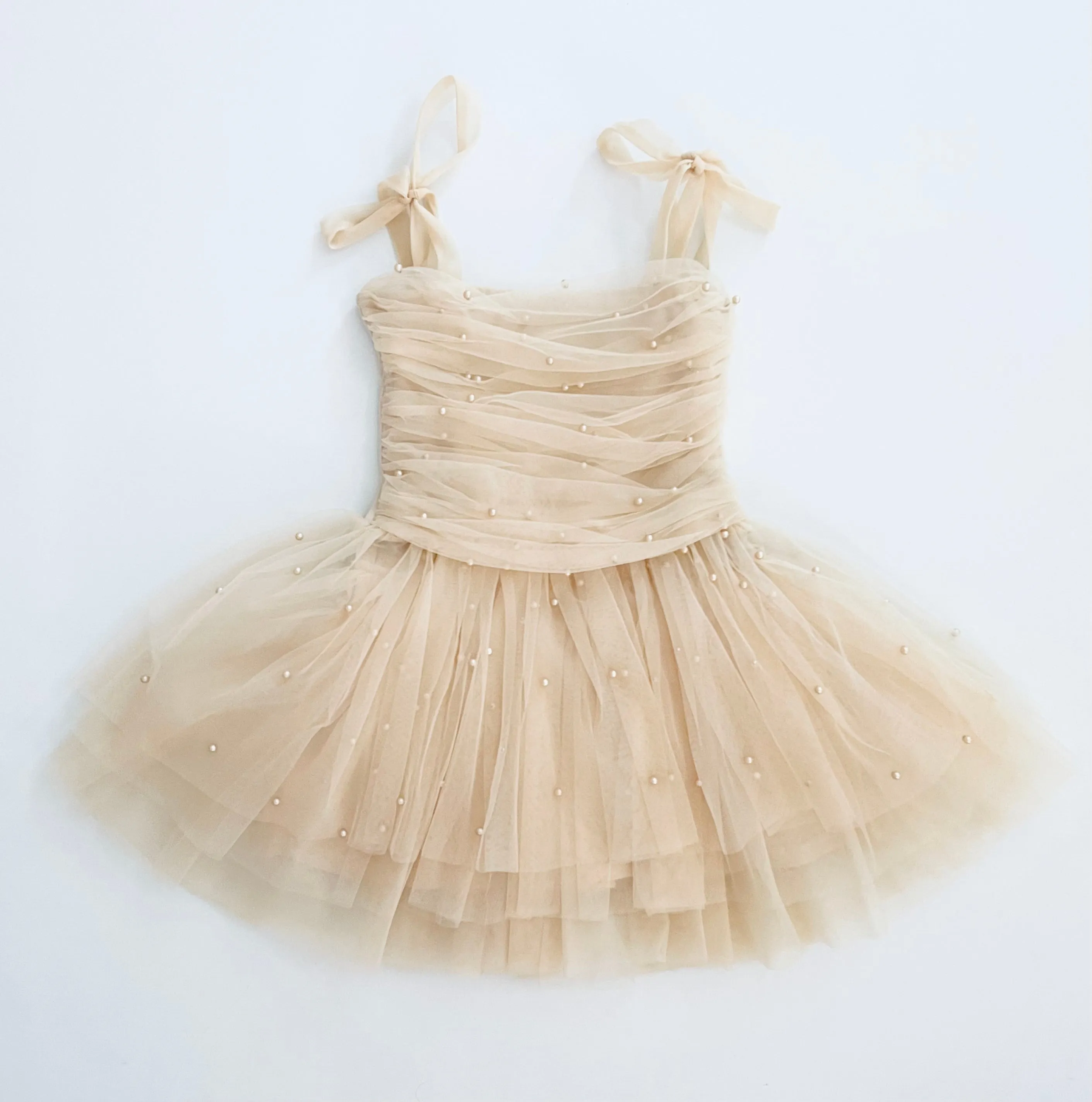 DOLLY® PEARL TULLE BALLERINA DRESS cream  ⚪