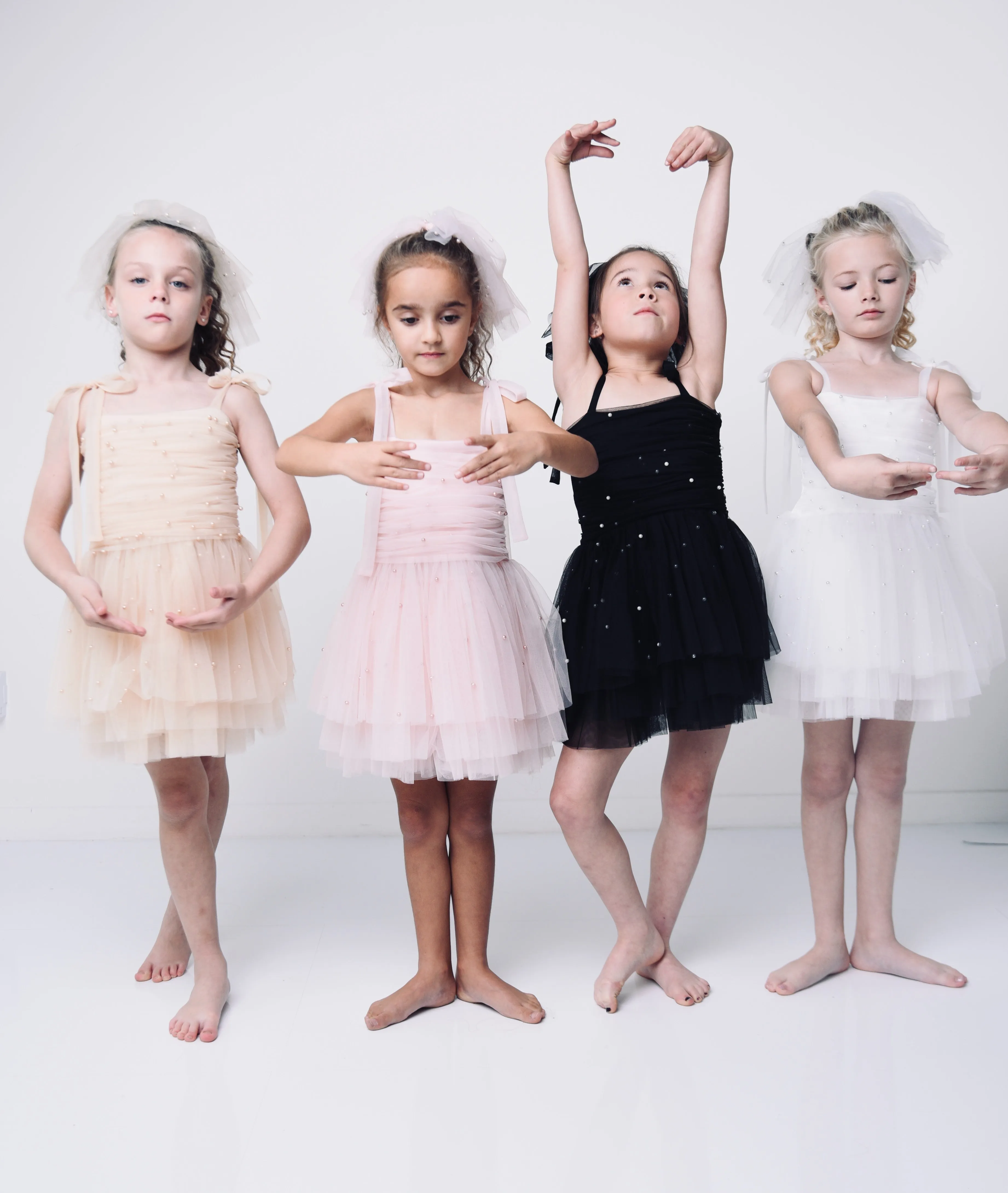 DOLLY® PEARL TULLE BALLERINA DRESS cream  ⚪