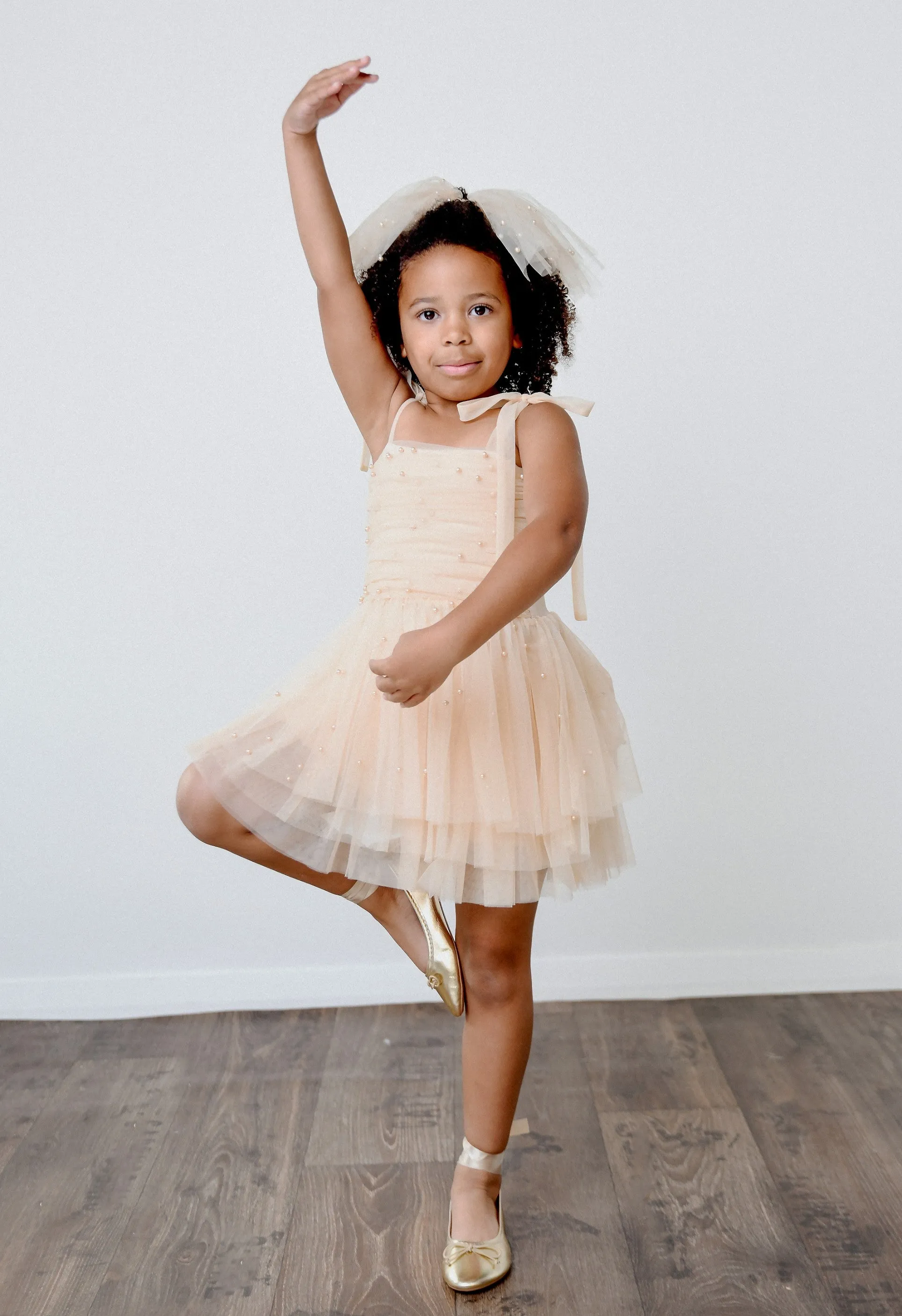 DOLLY® PEARL TULLE BALLERINA DRESS cream  ⚪