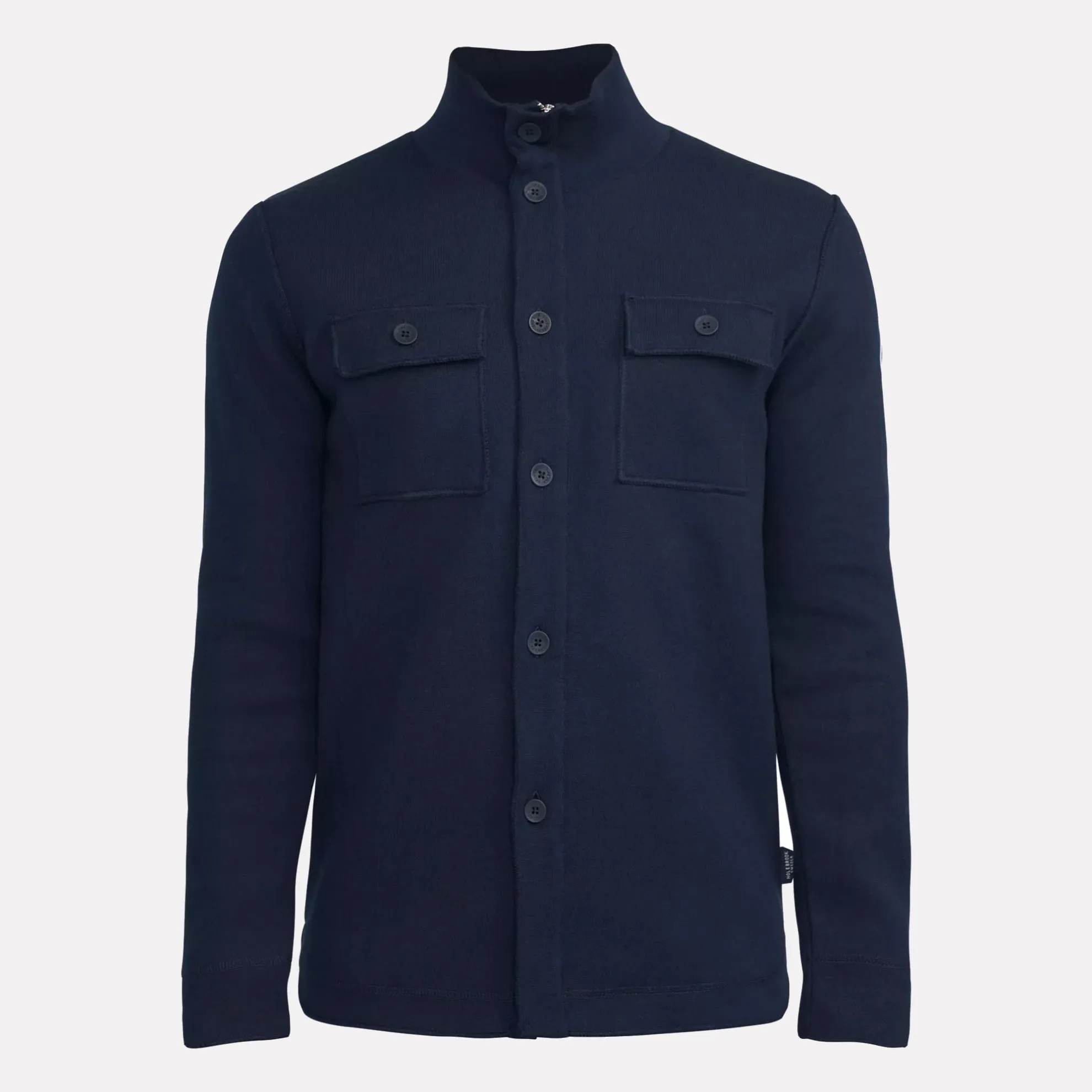 Edwin Wind Proof Knitted Shirt Jacket / Navy Blue