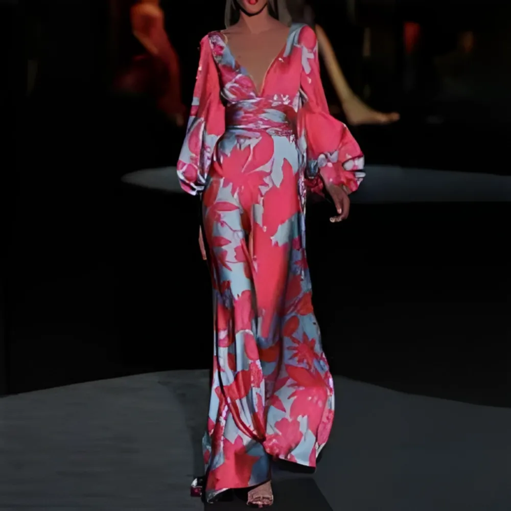 Floral Printed Bodycon Sexy Dress