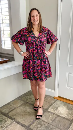 Flowers At Night Dress