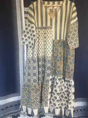 Handblock Printed Dress - AJRAKH STONE M