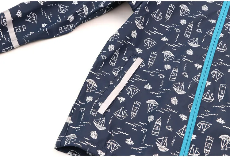 Hi Floral All-Season Windproof & Waterproof Kids Rain Jacket (1-6 years)