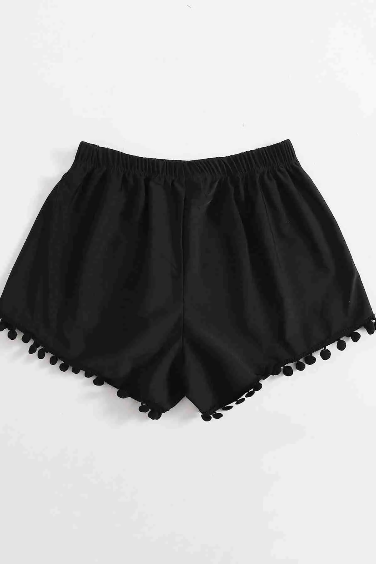 IGR Women Angelsin Pom Pom Stylish Swim Shorts Black - Weslaco