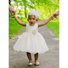 Infant Tulle and Brocade Dress