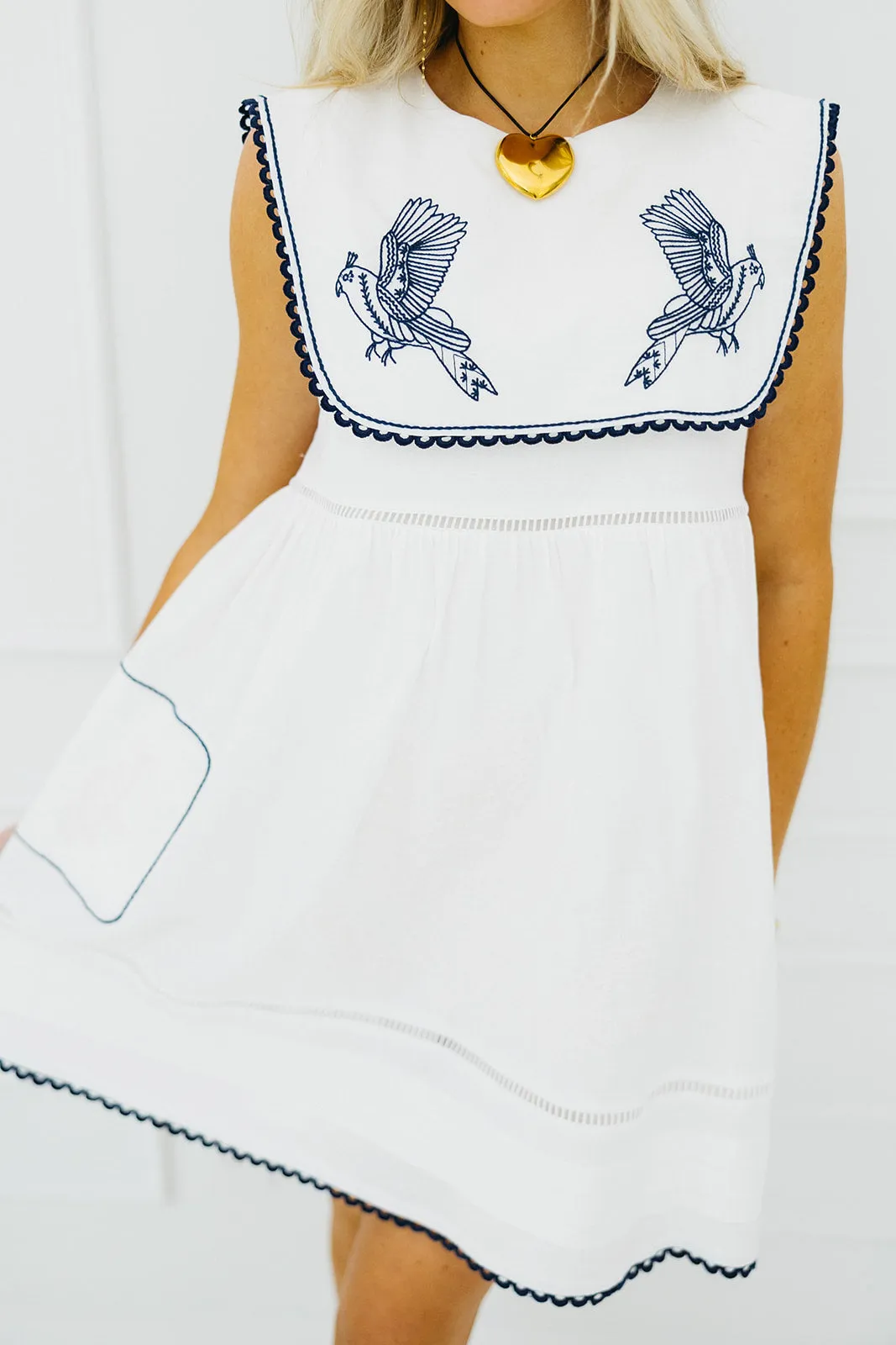Jules Mini Dress - Off White