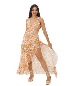 LAYER RUFFLE  MAXI ORANGE