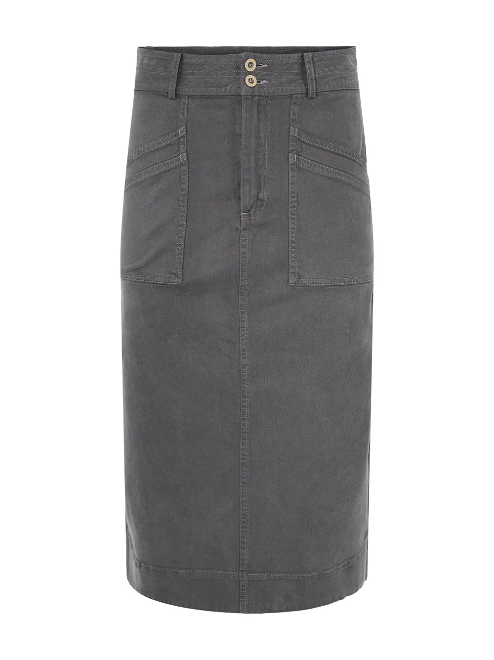 Margaret O'Leary Ophelia Skirt in Carbon