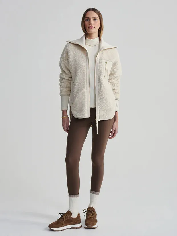 Myla Zip Through Jacket - Sandshell