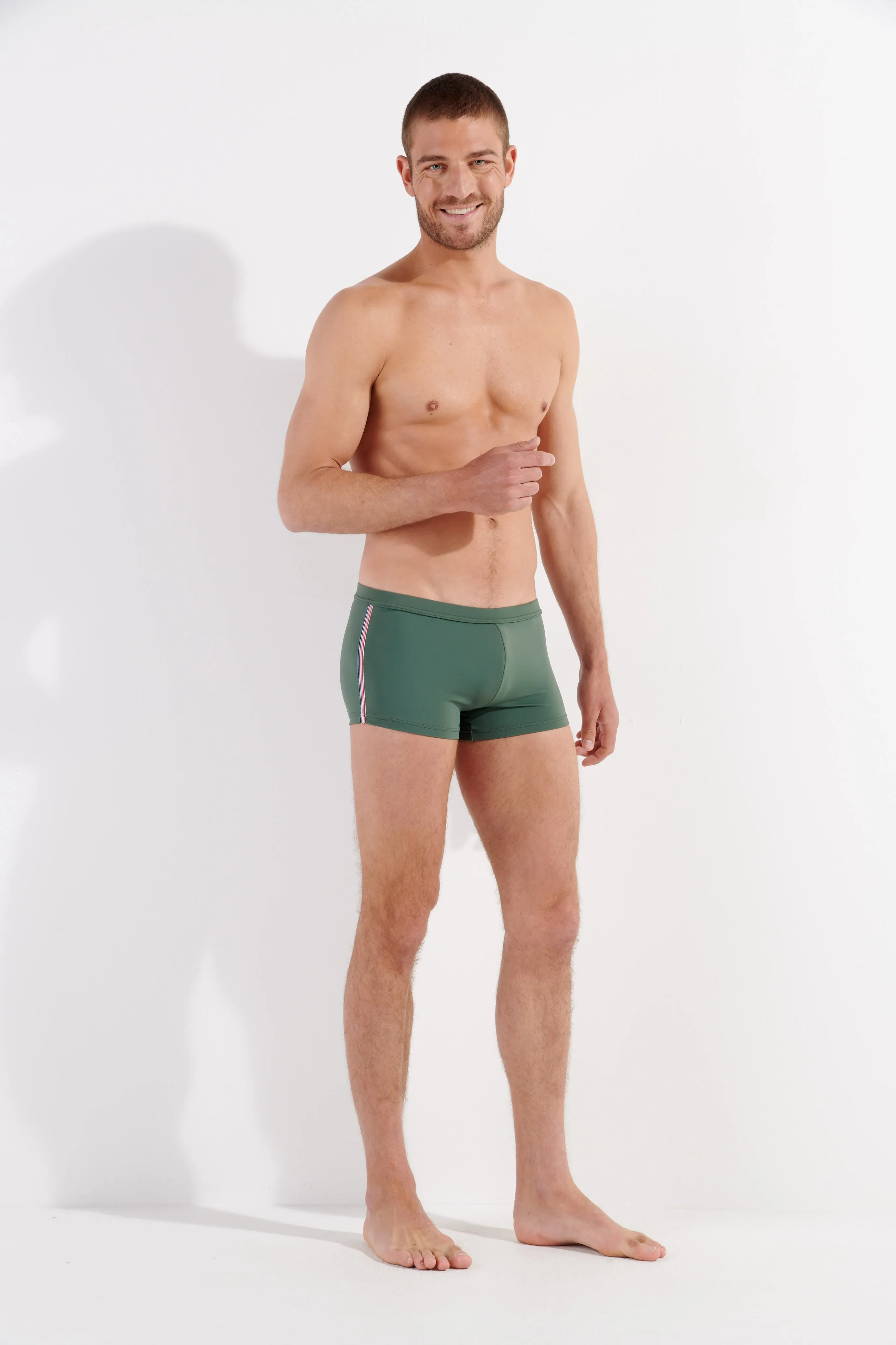 Nautical Cup Swim Shorts | Khaki Green 402756-00xd