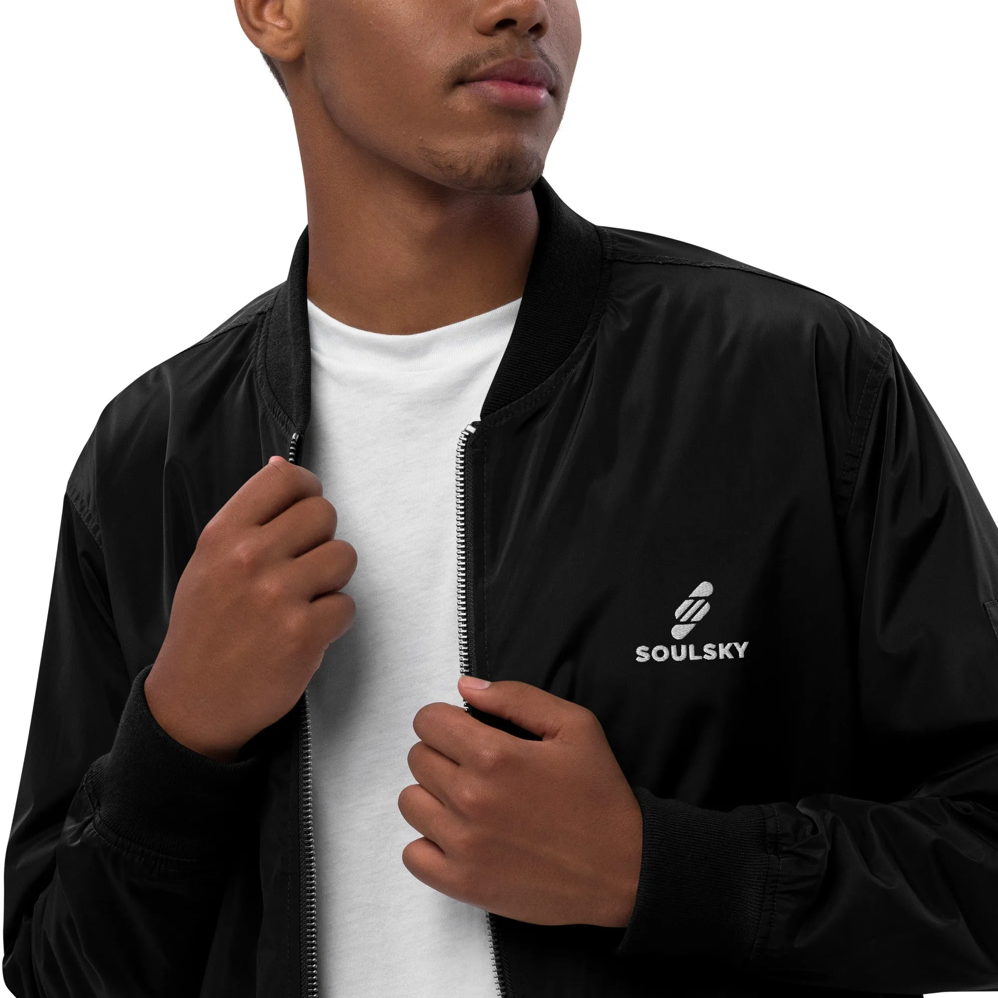 NEVER LOSE HOPE Premium Bomber Jacket - Black