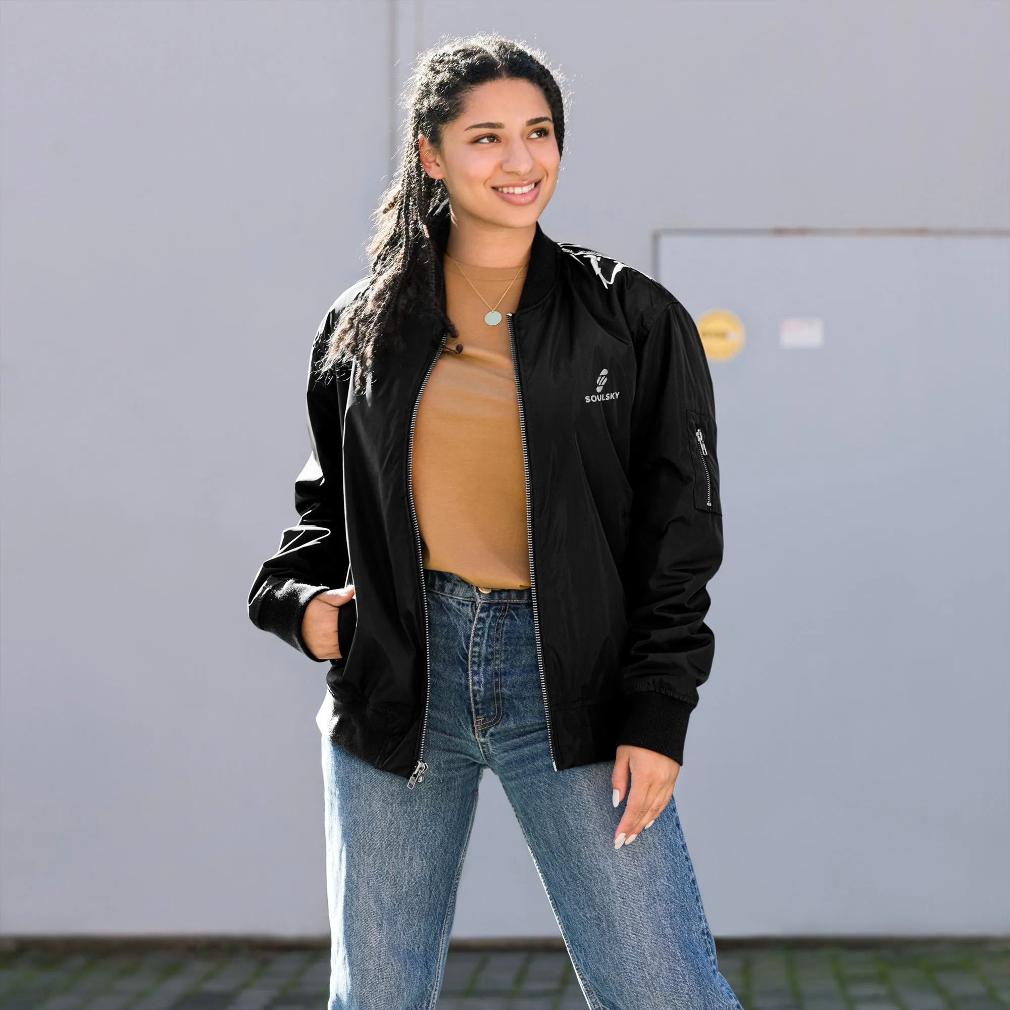 NEVER LOSE HOPE Premium Bomber Jacket - Black