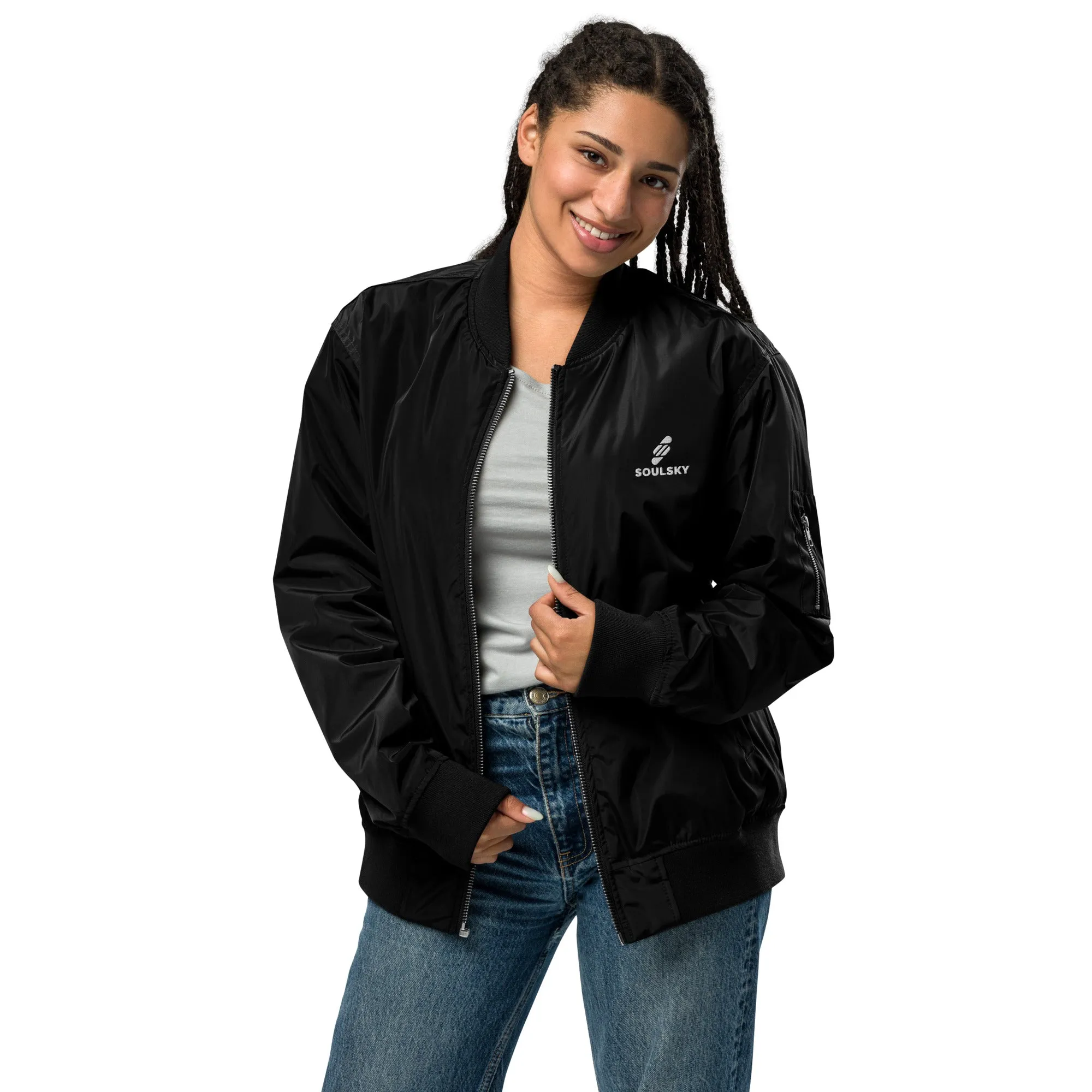 NEVER LOSE HOPE Premium Bomber Jacket - Black